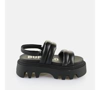 Women's wedge sandals Buffalo Flora Ts Quilt - Vegan Nappa Noir 41