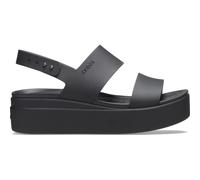Crocs Sandals Brooklyn Low Wedge - Women's Black UK 4