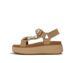 Women's wedge sandals FitFlop Gen-FF Max Ultra-Jewel Beige 39