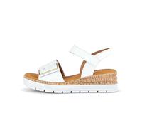 Gabor Women's Platform Sandals, Women's Sandals, Moderate Extra Width (G), White 50, 6 UK