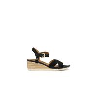 Geox Women's Wedge Sandal D Ischia Corda B - Black - UK 4