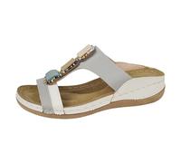 Womens Wedge Sandals Ladies Solid Colour Pearl Hollow Breathable Slope With Thick Bottom Large Size Sandals Slippers