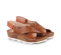 Pikolinos for woman. W9E-0912 Sandal Mahon W9E-0912 brown (36), Leather, 3 to 5 cm, Velcro, Casual