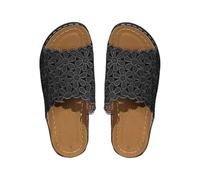 Women's Wedge Sandals, Slippers, Mules with Footbed, Soft Sliding Sandals, Flower Jewellery, Outer Material, Outdoor Sandals, Comfortable Sandals, Bohemian Slider, Wide Feet Slippers for Living Room