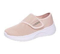 Womens Wedge Trainers Side Zip Platform Walking Shoes, Comfortable High Top Faux Suede Sneakers with Supportive Sole for Daily Casual and Office Wear (Pink, 6.5)