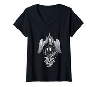 Womens Wednesday Season 2 Thrive Or Die Grandmama & Wednesday V-Neck T-Shirt