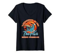 Womens Weekend Alibi, The Fish Needed Counseling V-Neck T-Shirt