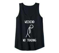 Womens Weekend no Trading Trader Stock Market Stock Exchange Tank Top