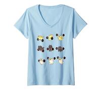Womens Weight Lifting Cat Tshirt Funny GYM Gift Tee V-Neck T-Shirt