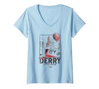 Womens Welcome to Derry Capitol Theatre V-Neck T-Shirt