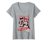 Women's Welcome to Derry Pennywise Crossword Puzzle V-Neck T-Shirt