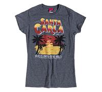 Womens Welcome to Santa Carla Fitted T Shirt Black/Charcoal