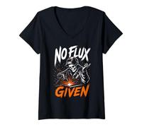 Women's Welding Device Welder Helmet Metalworker V-Neck T-Shirt