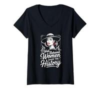 Womens Well Behaved Women Make The History V-Neck T-Shirt