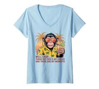 Women's Well Crap Turns Out This is My Circus Monkeys V-Neck T-Shirt