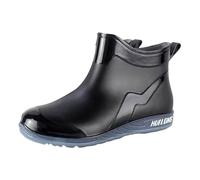 Women's Wellies Waterproof Ankle Boots Women Gardening Shoes My Comfy Boots for Rain Mid Calf Rain Solid Color Garden Shoes Outdoor Comfortable Work with Dogs for (Black,4)