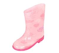 Women's Wellies Waterproof Boots Ladies Garden Shoes Quagmire Costume Toddler Rain Boots Baby Rain Short for Toddler Easy Lightweight Dress Shoe Women (Hot Pink,2)