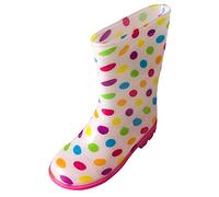 Women's Wellies Waterproof Boots Ladies Garden Shoes Quagmire Costume Toddler Rain Boots Baby Rain Short for Toddler Easy Lightweight Dress Shoe Women (Beige,2)
