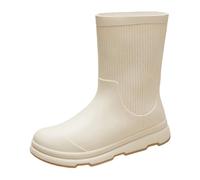 Women's Wellington Boots, Half Height Rain Boots, Slip-On Boots, Non-Slip Waterproof Rain Boots, Outdoor Fishing Boots, Garden Shoes for Women, Rain Shoes, Comfortable Classic Rubber Shoes, Cooking