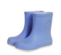 Womens Wellington Boots Knee Ladies Wellie Rubber Waterproof PVC Boot Easy to Clean Shoe Comfortable Chelsea Shoes Wider Calf Fitting Rain for Festivals Garden Walking Sky Blue
