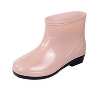 Women's Wellington Boots, Short Rain Boots, Garden Shoes, Slip-On Boots, Non-Slip Waterproof Rain Boots, Rubber Shoes, Comfortable Cooking Shoes, Outdoor Shoes, Fishing Boots for Women, Rain Shoes
