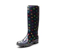Women's Wellington Boots Waterproof - Multispot UK 4.5