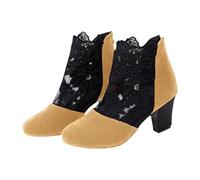 Women's Wellington Boots with Heel, Ankle Boots Women's Black Elegant Slip-On Boots Fashionable High Heels Breathable Short Boots Pointed Women's Boots Soft Comfortable Ankle Boots Lightweight Casual