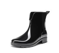 DREAM PAIRS Women Wellington Boots and Ankle Chelsea Boots for Garden Outdoor Boots and Ladies' Hiking Boots,Size 6,Black,SDRB2417W-E