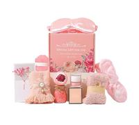 Women's Wellness Box - Soothing Self Care Package for Healing Moments | 8 Piece Bath and Body Collection with Fragrant Oils & Soft Accessories for Spa Nights, Bedroom Retreats, Party Surprises