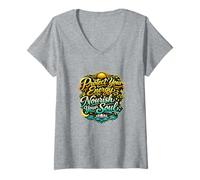 Women's Wellness & Self-Care Inspirational Typography Design V-Neck T-Shirt