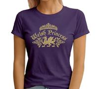 Womens Welsh Princess Gold Shirt for Saint Davids Day Celebration Wales Dewi sant Apparel S (10)