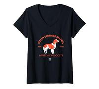 Women's Welsh Springer Spaniel Appreciation Society V-Neck T-Shirt