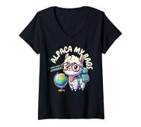 Womens We're Going to Lithuania! Funny Matching Vilnius V-Neck T-Shirt