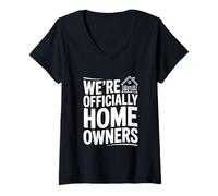Womens We're Officially Homeowners V-Neck T-Shirt