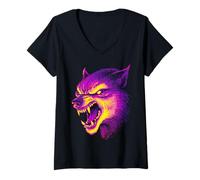 Womens Werewolf V-Neck T-Shirt