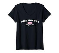 Women's West Bromwich England V-Neck T-Shirt