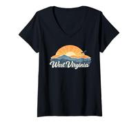 Women's West Virginia Simply Beautiful V-Neck T-Shirt