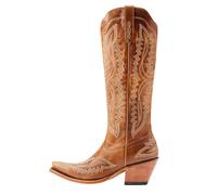 ARIAT Casanova Women's Pointed Knee High Cowboy Boot Shoes (Tan, UK 6.5)