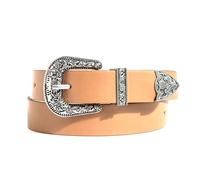 Women's Western Retro PU Belt - 1pc Handmade Carving Belt
