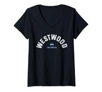 Womens Westwood Los Angeles | Vintage L.A. California Neighborhood V-Neck T-Shirt