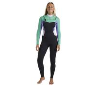 Women's wetsuit Billabong Salty Dayz Natural 4/3 mm Chest Zip Multicolore M