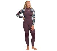 Roxy Swell 4/3 Mm Woman Long Sleeve Chest Zip Neoprene Suit Purple M Woman