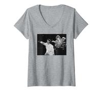 Womens Wham! Live Witley Bay 1984 Andrew Ridgeley George Michael V-Neck T-Shirt