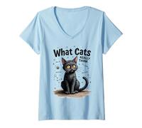 Women's What Cats Really Think V-Neck T-Shirt
