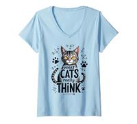 Women's What Cats Really Think V-Neck T-Shirt