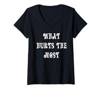 Women's What Hurts The Most V-Neck T-Shirt