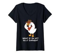 Women's What If I'm Not Silly Enough V-Neck T-Shirt