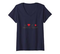 Women's What is Trump? Euchre Card Game Cards V-Neck T-Shirt