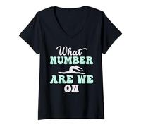 Women's What Number are We On Dance Mom V-Neck T-Shirt