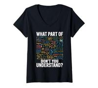 Women's What Part of Dont You Understand Funny Engineer Math Nerd V-Neck T-Shirt